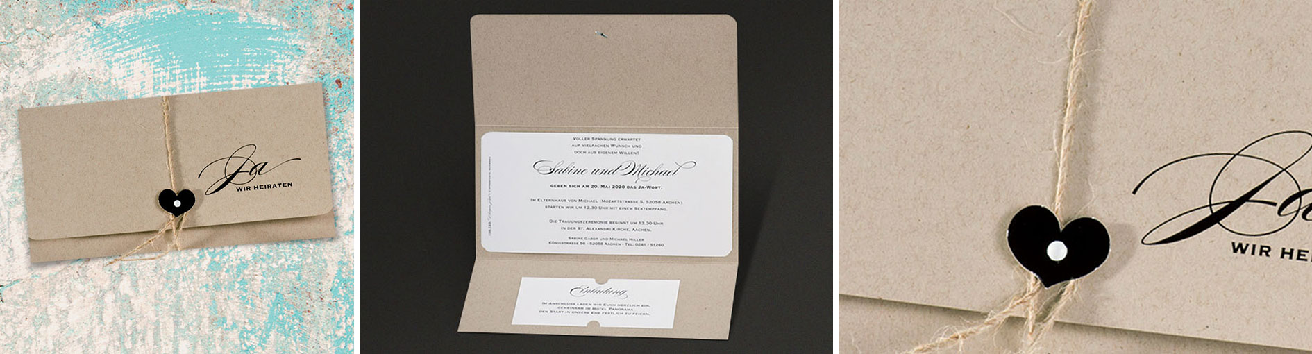 Hochzeitseinladungen  Schmuckbild