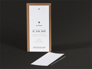 Vintage-Einladungskarten, origineller Anhänger - Detail 1 – vergrößerte Abbildung Vintage-Einladungskarten, origineller Anhänger - Detail 1