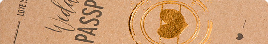 Vintage-Einladungen – Wedding Passport - Schmuckbild oben