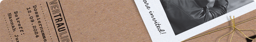 Hochzeitsmappe - Schmuckbild oben