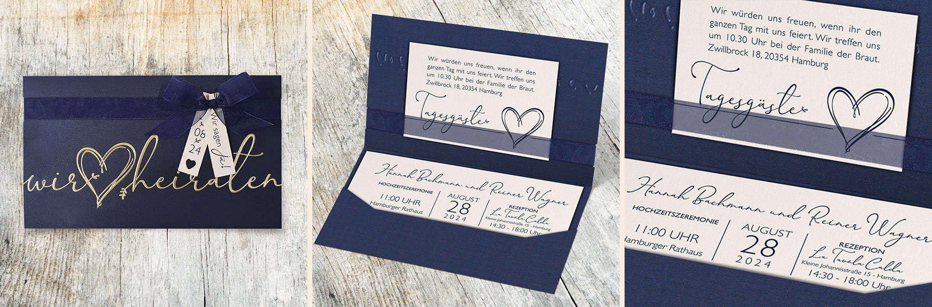 Hochzeitseinladungen Schmuckbild