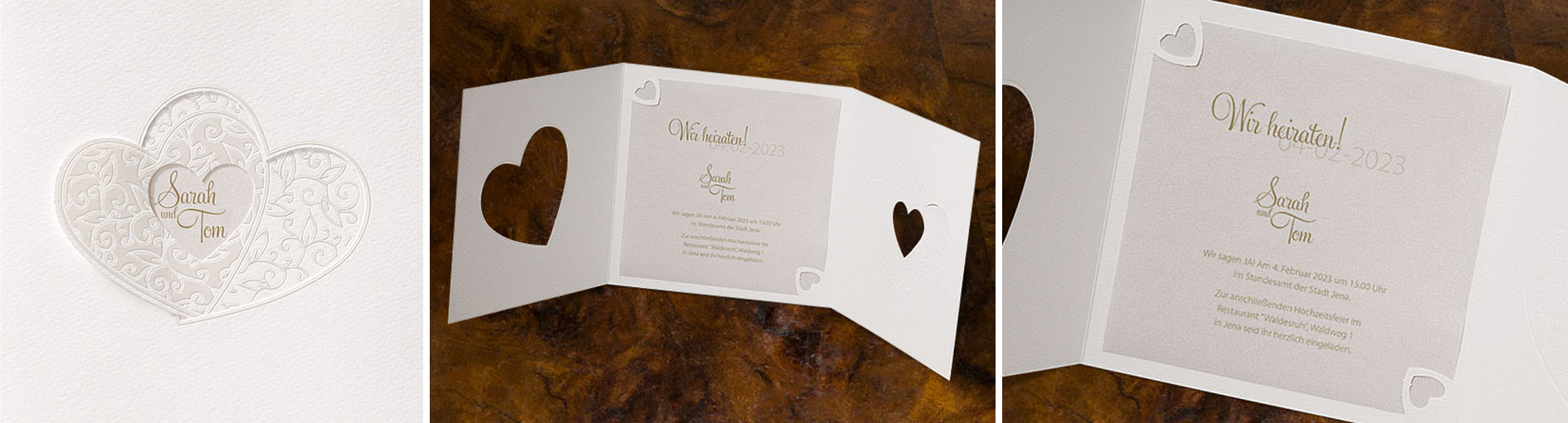 Hochzeitseinladungen  Schmuckbild