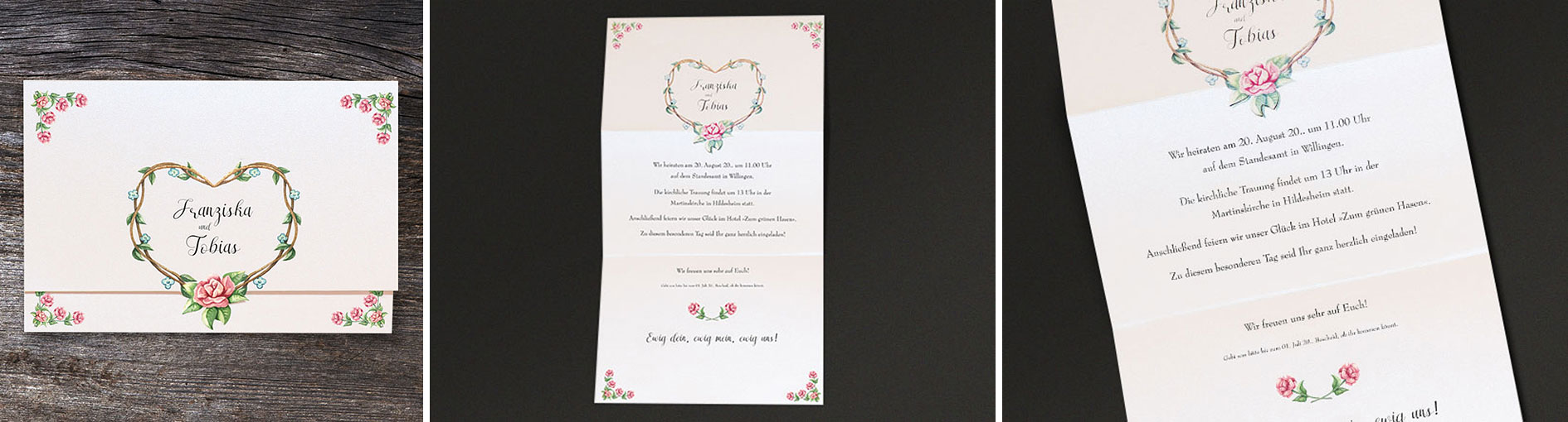 Hochzeitseinladungen  Schmuckbild