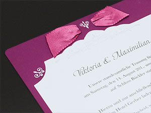 Detailansicht der Schleife – vergrößerte Abbildung Detailansicht der Schleife