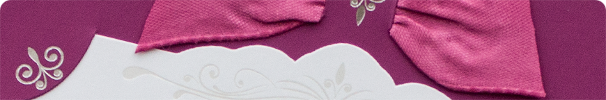 Hochzeitseinladungen bordeaux - Schmuckbild oben