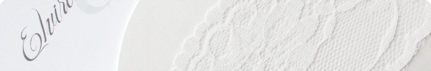 Hochzeitseinladungen mit Spitze - H1991 - Schmuckbild oben