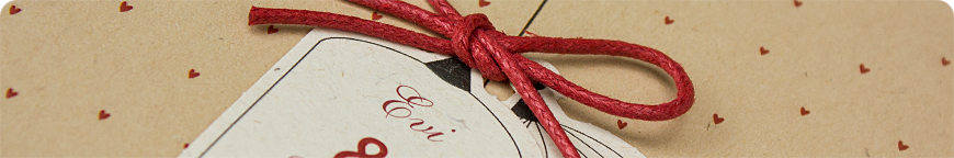 Verspielte Hochzeitseinladungen – Vintage - Schmuckbild oben