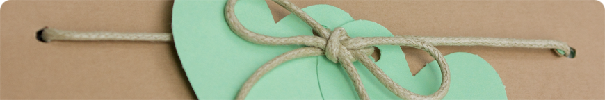 Hochzeitseinladungen – Country mit grünen Herzen - Schmuckbild oben