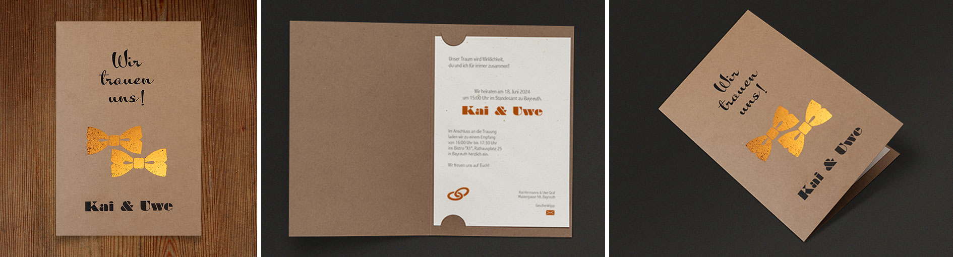 Hochzeitseinladungen  Schmuckbild